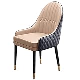 SONLED LQ Küche Rindsleder Küche Esszimmer Stühle Schlafzimmer Heiratszimmer Balkon Sofa Stuhl Holzbeine Schminktisch Schminkstuhl (Farbe: B)