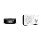 Philips Audio Radiowecker Radio DAB+ (Doppelter Alarm & TechniSat Viola 2 - tragbares DAB Radio (DAB+, UKW, Lautsprecher, Kopfhöreranschluss, zweizeiliges Display) weiß/schwarz