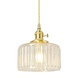 NAKEAH Moderne Klarglas-Hängebeleuchtung, industrielle Lampenfassung aus Metall, Pendelleuchte über dem Waschbecken, verstellbares Kabel für Kücheninsel, Esszimmer, Grün Yearn for