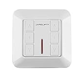 jarolift Funkwandsender 2-Kanal TDRC 02W Funksender, für TDEF-Funkmotoren & Rohrmotoren mit jarolift Funkempfänger, 433,92 MHz