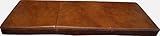 Quattro Meble Braun Antique Tabac Echtleder Bankauflage Sitzkissen Lederkissen Sitzpolster Bank Auflage doppelt genähtes Echt Leder Kissen Sitzauflage (35 x 140 cm)