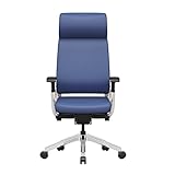 Uvency Chair Ergonomischer Bürostuhl Mit Multifunktionaler 3D-Armlehne, Luxus-High-End-Chefsessel, Verstellbarer, Anhebbarer, Drehbarer Computerstuhl Für Die Arbeit Zu Hause/Blue