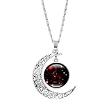 Yowablo Halskette 12 Sternbild Mond Geschenke für Mama Geschenk für Frauen ihre Mädchen (L,G)