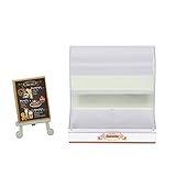 Tanant Puppenhaus-Kuchenschrank, 1:12 Puppenhaus-Kuchenschrank, Puppenhaus-Bäckereischrank für 1:12 Puppenhaus, Ladenszene, Dekoration, Geschenk(Grün)