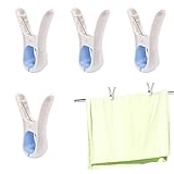 Handtuchhalter | 4 Stück Winddichte Wäscheklammern Quilt Clip,Umweltfreundliche Feste Trocknungsclips für Strandstühle für Outdoor-Handtücher, Strandliegen, Pool Facynde