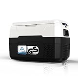 RGBer Auto Kühlbox mit Kompressor, Camping Kühlschrank, fürs Auto, Kühlbox 12v 230v, mit Stromanschluss. (Medium)