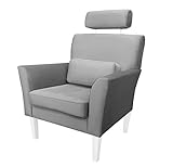 MartHome Modern Sessel Relaxsessel für Wohnzimmer Maximo Stuhl - Einzelsofa Loungesessel Wohnzimmersessel, Stoff Sessel - Relax Sessel TV Ohrensessel (Grau MG17)