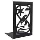 NOGRAX Dekorative Buchstütze, Buchstützen, Bücherregal, Schmiedeeisen, rutschfeste Bücherstütze, Desktop-Buch-Organizer, geeignet for Freunde, die Geschenke machen, Desktop-Aufbewahrung, Bücher, Buchs