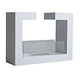 HOMCOM Kamin Bioethanol Biokamin Kaminofen Standkamin 1,5 L 3 Stdn. 78 x 25 x 58 cm