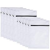 onaEz 10er-Pack Wäschesäcke für Waschmaschine, Robuste Wäschebeutel aus Netzstoff mit Reißverschluss, Wäschenetze für Blusen, BHs, Strumpfwaren, Unterwäsche, Dessous und Babykleidung