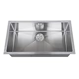 Unterbau-küchenspüle, Edelstahl-waschbecken, Dickere Platte, Großes Fassungsvermögen, Mit Ablauf, Einzelnes Waschbecken, Silent Pad für Moderne Küchen-einbauschränke