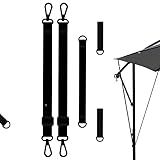 Deno Winddichte Riemen Für Sonnenschirme, Wetterfester Fester Riemen Für Kurbel-Sonnenschirme Mit Haken, Verstellbarer Sonnenschirm-Windschutz, Outdoor-Camping-Zubehör