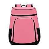 Lachsrosa Rucksack Kühltasche Auslaufsicher Rucksack Kühltaschen Lunch-Rucksack für Männer Frauen