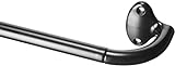 Amazon Basics Gardinenstange für Verdunkelungsvorhänge - Ausziehbar von 71 bis 122 cm, Schwarz