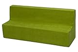 Velinda Kindersofa Kindercouch Spielsofa Softsofa Minicouch Sitzbank Kindermöbel (Farbe: grün)