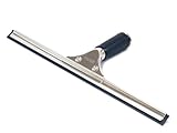 GBPro Edelstahl Fensterwischer, Abzieher (fensterabzieher) mit Gummilippe 35 cm