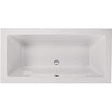 Acryl rechteck Badewanne Lupor 180 x 90 x 49 cm weiß Wanne Styropor Wannenträger Körperformwanne (mit Wannenträger)