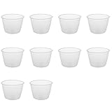 Toosun 10X 2 Stueck Kunststoff 120 Ml -Herd Messbecher Tasse - Klar &