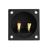 Drahtfederklemme Terminal Cup 270 Quadratischer Lautsprecher 2 Positionen Bananenstecker Einbaulautsprecher Box Schwarz für DIY Home Auto Stereo