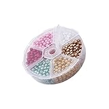 COHEALI 1 Packung Glasperlen Deko-Perlen Für Farbige Perlen Perlen-Choker-Halskette Perlen-Halskette Glasperlen Für Kreuzstich-Perlen Für Die Halskettenherstellung