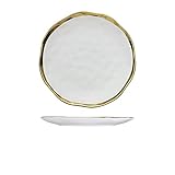 Keramikteller, Obstsalat, Dessertteller, schwarzes Porzellan, Tafelservice, Party, runde Tellerdekoration Haushalt Teller