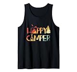 Retro Vintage Happy Camper für Outdoor Wandern Camping Liebhaber Tank Top