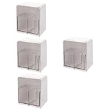 minkissy 4 Stück Box Aufbewahrungsbox Gesichtswattepads für Gesicht Schönheit Schwammhalter Make-up-Matte für Vanity Wattepad Organizer Baumwolle Runde Rack Gesichtsschwamm Behälter Wattepads Spender