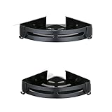 HALAHAI Duschregal Duschablage Bad Regal Wandmontiertes Caddy-Regal Ohne Bohren, Dusch-Organizer, Aufbewahrung Mit Haken, Platz-Aluminium Badregal Badezimmer Regal (Color : Black, Size : 2pcs)