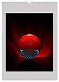 Lensball - Lichtmalerei in der Glaskugel (Wandkalender 2023 DIN A3 hoch), Calvendo Monatskalender