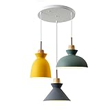 Kronleuchter Pendelleuchten Hängeleuchten Lüster Creative LED Kronleuchter, bunte Restaurant Iron Craft Cafe dekorative Deckenleuchte, Kombination Set Hängeleuchte Pendelleuchte Kronleuchterform