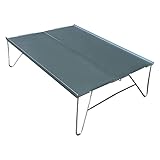 GRONGU Leichte Aluminium-Tischplatte, wasserdicht, Reisetisch, zusammenklappbar, Campingtisch, tragbar, zusammenklappbar, Camping-Beistelltisch