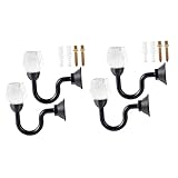 Alipis 2 Paar Haken Für Dekorative Vorhänge Zum Aufhängen Von Mänteln Dekorative Raffhalter Für Gardinen Montierter Kopf Kristall-Drapewand Mit Schwarzen Vorhängen Hotel Exquisiter