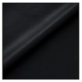 Kunstleder Leder Lederimitat Kunstleder Stoff, Robuster PU Premium Bezugstoff, Möbelstoff Zum Polstern Und Beziehen, Weiches Kunstleder PU Premium Qualität Polsterstoff (size:1.45X1m) (Color : Black