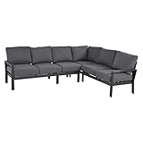 OUTLIV. Atlanta Dininglounge aus Aluminium/Polyester, Moderne Sitzgruppe für Ihren Außenbereich