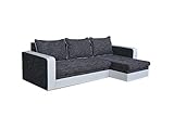 mb-moebel Kleines Ecksofa Eckcouch mit Bettkästen mit Schlaffunktion Couch Wohnlandschaft L-Form Polsterecke Drogo (Ecksofa REchts)