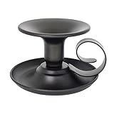 Kerzenständer Metallmalerei Teetasse Vintage Handheld Kerzentasse Kleine Kerze Romantik Set Kerzen (Black, One Size)