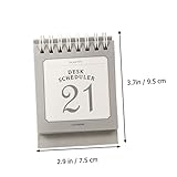 Ciieeo 2021 Kalender Tischplatte Stehpult Spiral-Notizblock Schreibtisch-Notizblock 2 Stück Weihnachts-Briefpapier Geschenk Arbeitsplatte Planungskalender Monatlicher