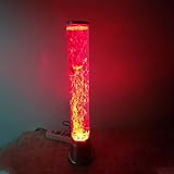 BiiKoon 1,5 Fuß LED Bubble Tube Stehlampe Fisch Aquarium dekorative Lampe mit 7 Farbwechsel USB-Nachtlicht for Kinderzimmer, Geschenk for ADHS & Autismus