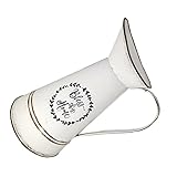 GANAZONO Bodenvase Groß 2 Stück Entenschnabeltopf Blumentöpfe Für Zimmerpflanzen Metallsträuße Vase Blumenhalter Buchstabe Weiße Kanne Verzinktes Blech Landhausstil Deko