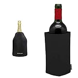 Vin Bouquet FIE 001 - Kühlhülle Deluxe, schwarz & Vinbouquet Kühlmanschette, Neopren