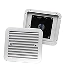 Wohnmobil-Fan 12V RV White Side Air Vent Belüftung Abluftventilator Silent Wind For Anhänger Caravan Wohnmobil Boot Marine Yacht Autozubehör