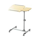 70.5x40CM Laptop Desk 30 Degree Adjustable Angle Computer Desk with 360 Degree Pulley Portable Side Table for Bed Sofa Corner Table (Color : Style3)