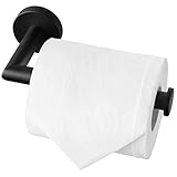 HITSLAM Toilettenpapierhalter, WC Edelstahl Klopapierhalter für Küche und Badzimmer Toilette Toilettenpapier (Matt Schwarz)