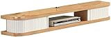 Schwimmender TV-Ständer, Wandmontage, Medienkonsole, industrieller TV-Schrank, Wandmontage, TV-Schrank, Set-Top-Box, Entertainment-Mittelkonsole (Größe: 140 cm) (120 cm)