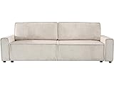 Habitat et Jardin Cord-Sofa Montaigne mit Schlaffunktion - 3-Sitzer - Beige