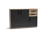 Sideboard Kommode MOSSO MO4 mit 2 Schubladen und 3 Türen Old Style/Matera