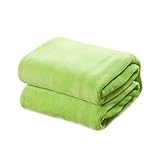 Homoyoyo Weiße Fleecedecke Woobie-Decke Rote Decke Couch-Überwurf Bettüberwurf Flanell-Bettwäsche Einfarbige Decke Fleece-Decke Flanelldecke Weiche Decke Bettbezüge Kissen