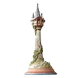 Enesco Disney Traditions Rapunzel Tower Meisterwerk Figur, Weiß, 18 in H x 7.625 in W x 7.625 in L