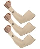 SHINYMOD UV-Schutz Armlinge verbesserte Version 1 Paar / 3 Paar Sonnenschutz Arm Kompression Tattoo Cover Armstulpen Frauen Männer für alle Outdoor-Aktivitäten Hautschutz