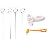 Spiralschneider Kartoffelschneider Kartoffel Twister Tornado Kartoffel Spiralschneider Tornado Chips Gemüse Schneider Messer Gemüsehobel für Obst Kartoffeln Gurken Karotten Zwiebeln 1 Satz